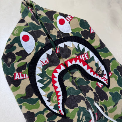 [L] Bape x ALIFE Collab Shark Hoodie
