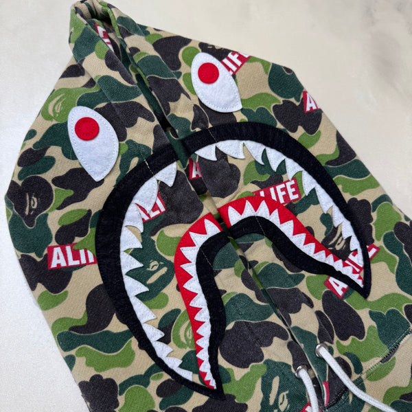 [L] Bape x ALIFE Collab Shark Hoodie