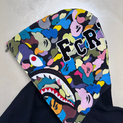 [L] Bape x FCR Bristol Collab Shark Hoodie