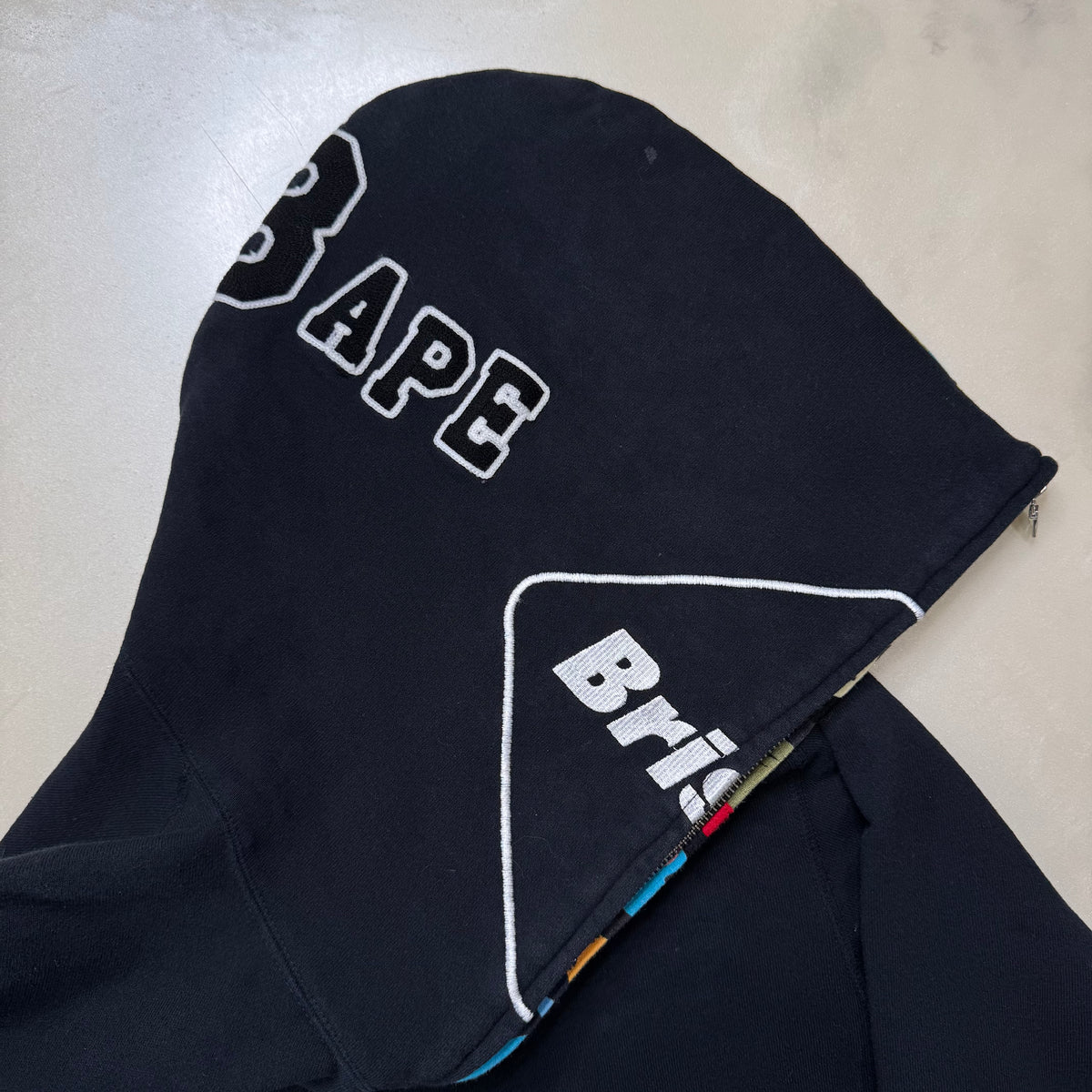 [L] Bape x FCR Bristol Collab Shark Hoodie