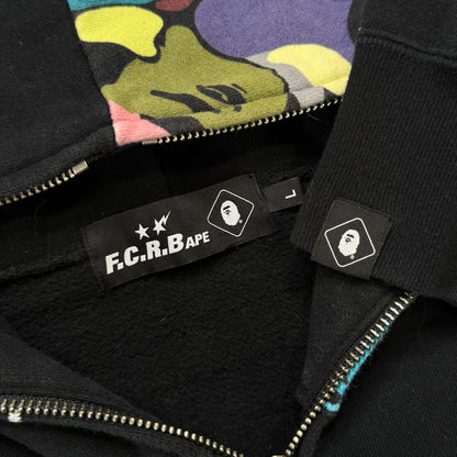 [L] Bape x FCR Bristol Collab Shark Hoodie