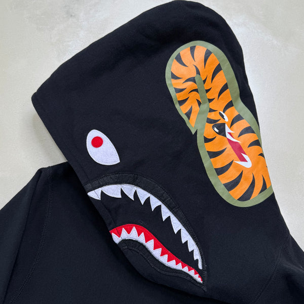 [XL] Bape Black Pullover Shark Hoodie