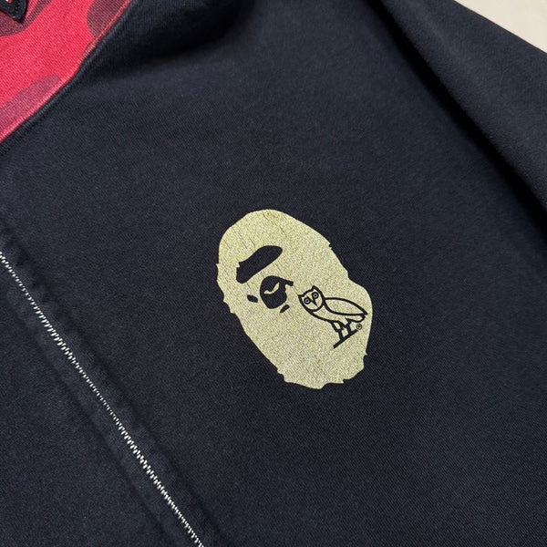 [XL] Bape x OVO Collab Full-Zip Shark Hoodie