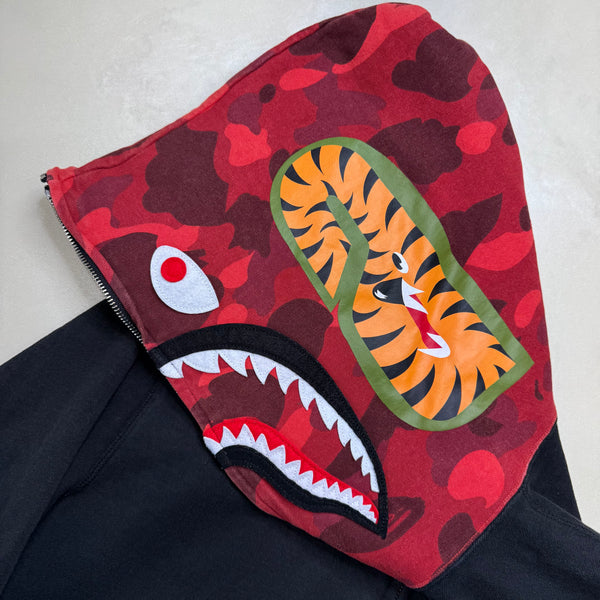 [XL] Bape x OVO Collab Full-Zip Shark Hoodie