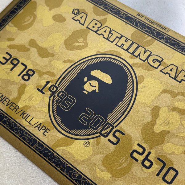 DS Bape Gold Card Mousepad