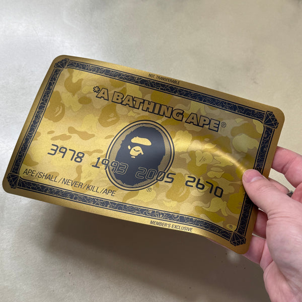 DS Bape Gold Card Mousepad