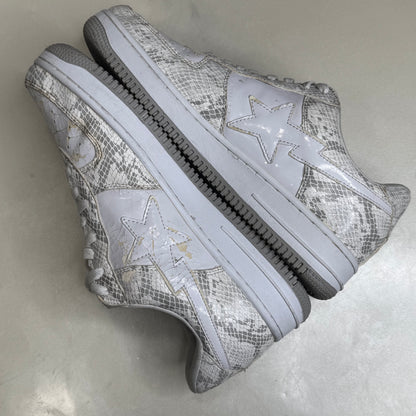 [11] Bape White Snakeskin Bapestas