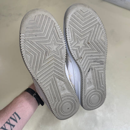[11] Bape White Snakeskin Bapestas