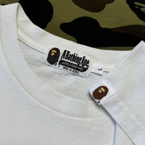 [L] Bape Blue Camo Pocket Tee