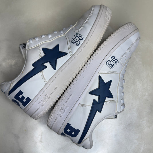 [11] Bape Navy on White 93 Bapestas