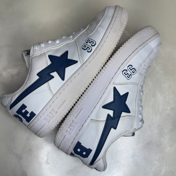 [11] Bape Navy on White 93 Bapestas