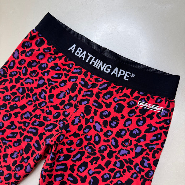 [XS] Bape Red Cheetah Camo Leggings