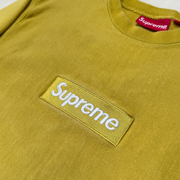 [M] Supreme Mustard Box Logo Sweatshirt