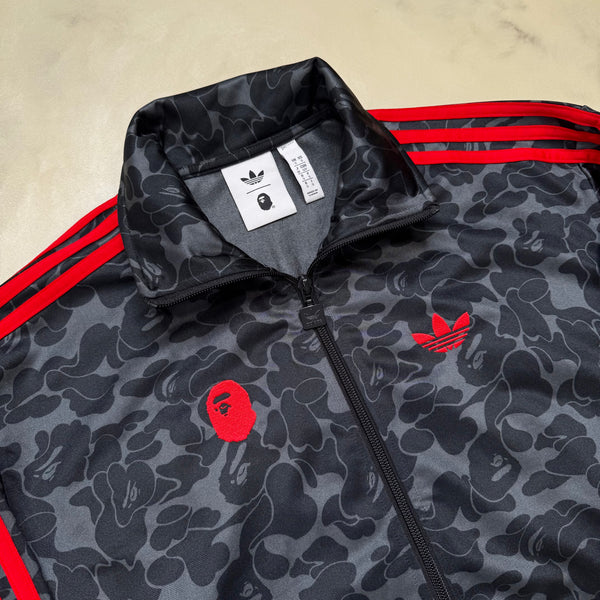 [S] Bape x Adidas Collab Black Camo Zip-Up