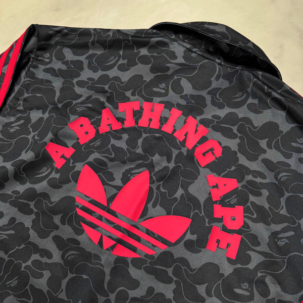 [S] Bape x Adidas Collab Black Camo Zip-Up