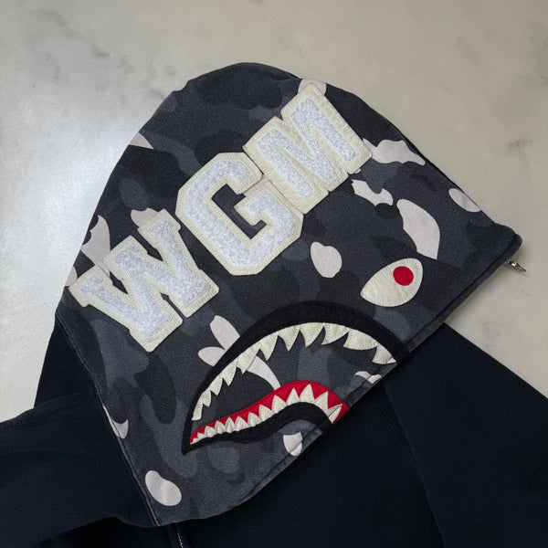 [M] Bape Half City Camo Shark Hoodie