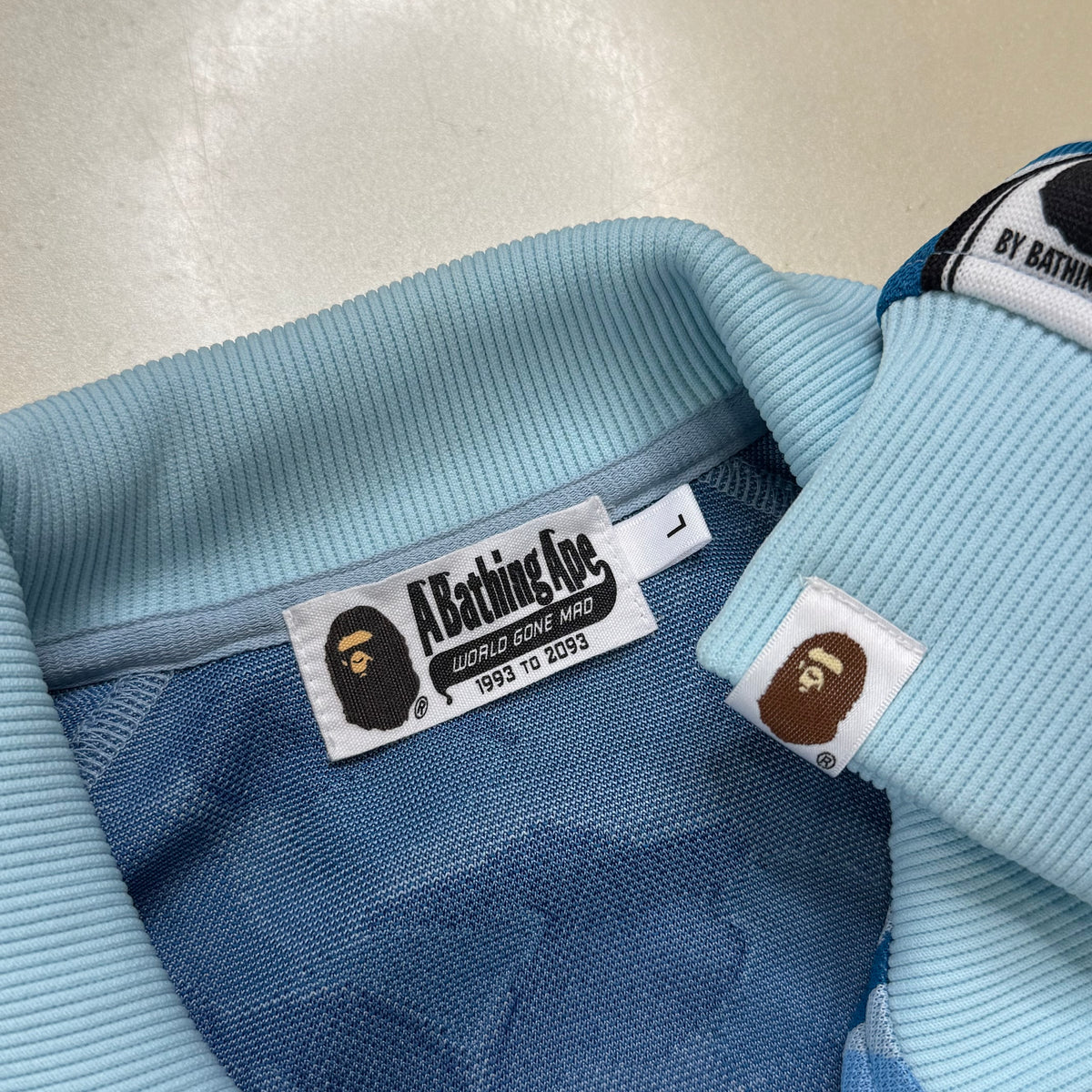 [L] Bape ABC Jacquard Camo Zip-Up
