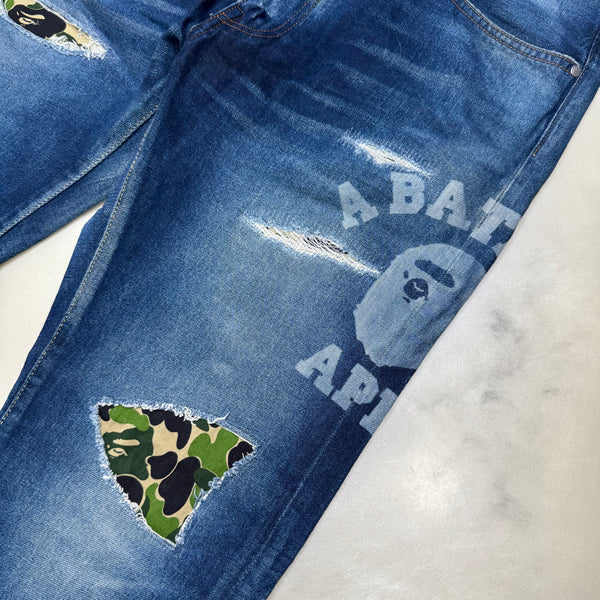 [XL] Bape Type-05 Damage Denim Jeans