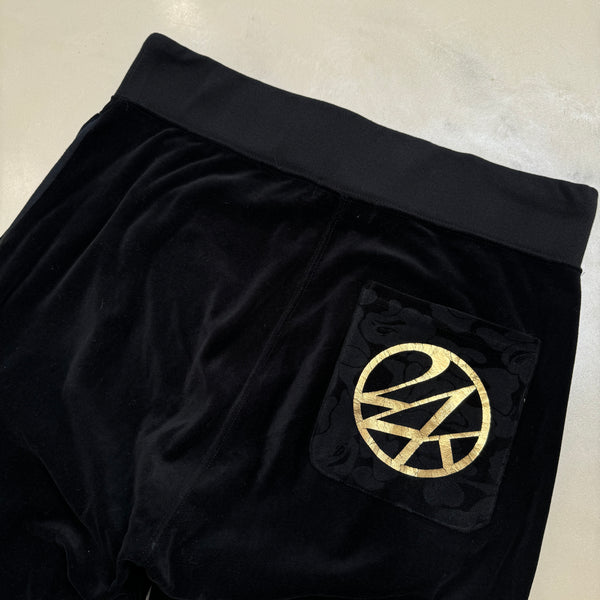 [M] Bape x 24 Karats Velour Shark Sweatpants