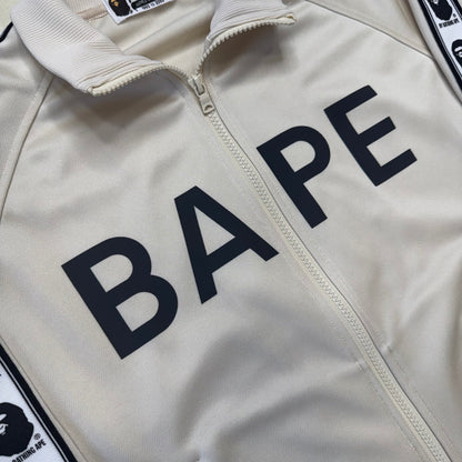 [S] Bape Cream Spell Out Zip-Up