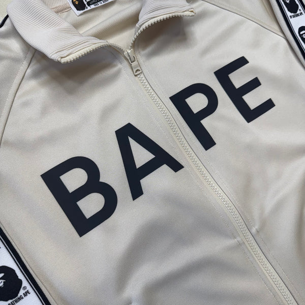 [S] Bape Cream Spell Out Zip-Up