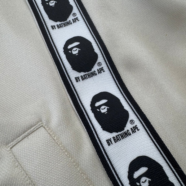 [S] Bape Cream Spell Out Zip-Up