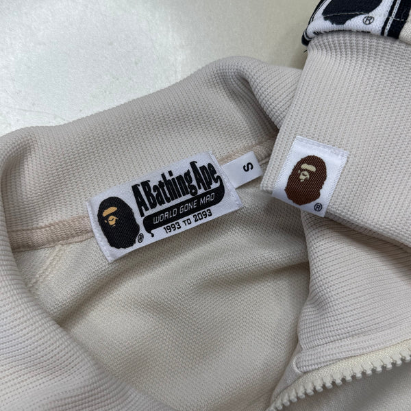 [S] Bape Cream Spell Out Zip-Up