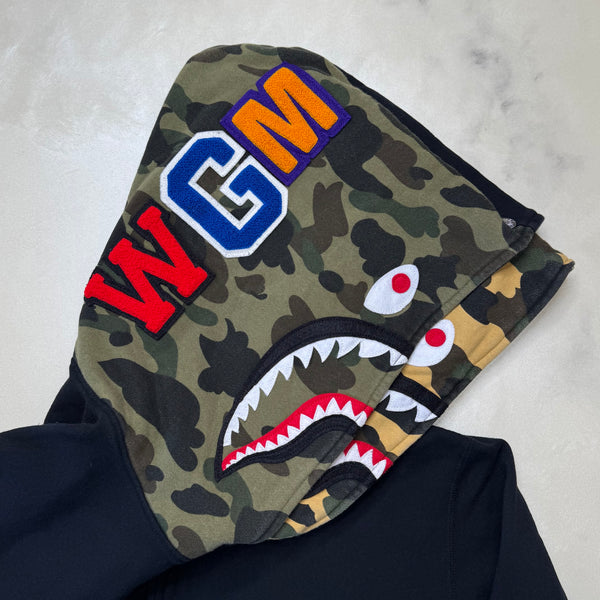 [2XL] Bape 1st Camo Double Shark Full-Zip Hoodie