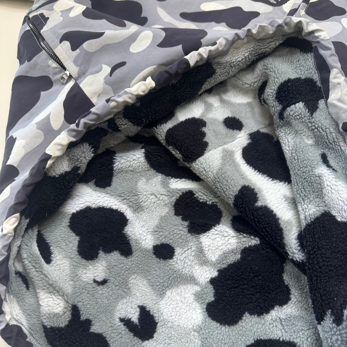 [M] OG Bape Ultimate Camo Fleece-Lined Jacket