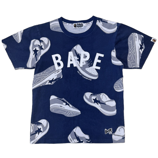 [S] Bape All-Over Bapesta Tee