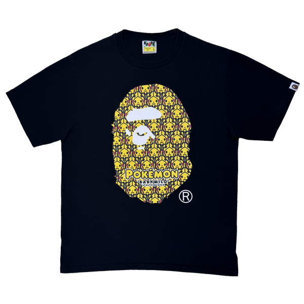 [L] Bape x Pokemon Collab Ape Head Tee