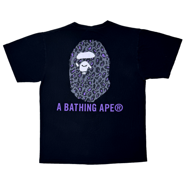 [L] OG Bape Cheetah Camo Ape Tee