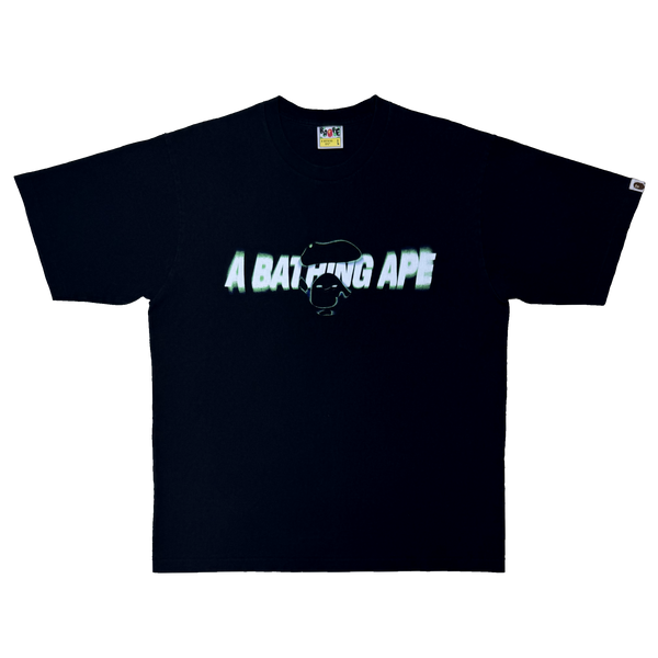 [L] OG Bape Blur Spell Out Face Tee