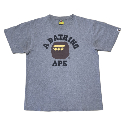 [M] Bape Triple Ape Head College Tee