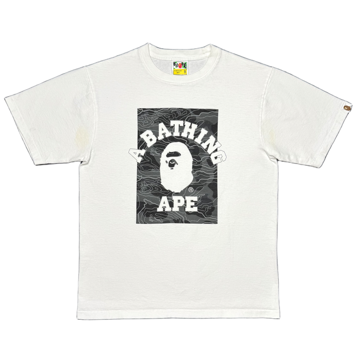 [M] Bape Box Camo College Tee
