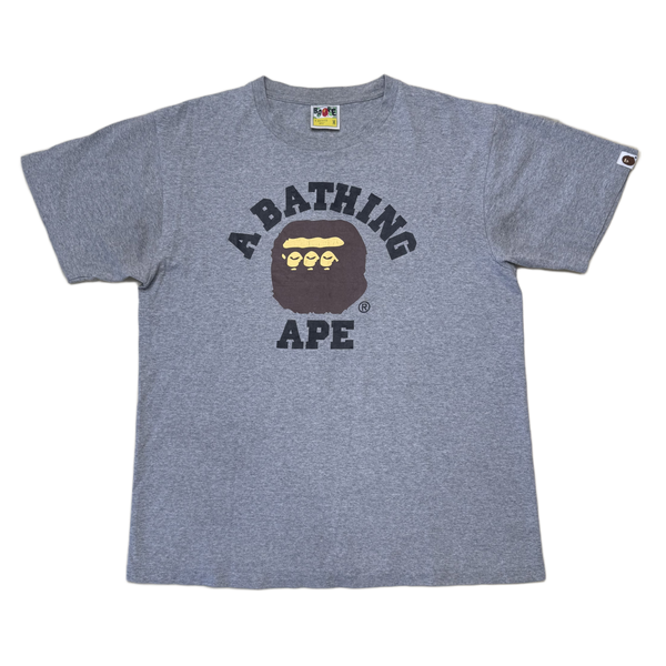 [M] Bape Triple Ape Head College Tee
