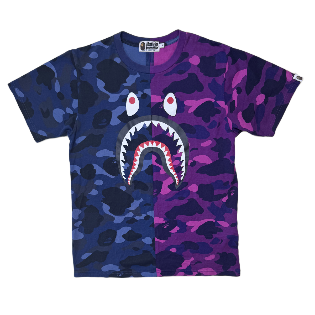 [M] Bape Split 1st Camo Shark Tee