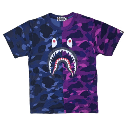 [M] Bape Split 1st Camo Shark Tee