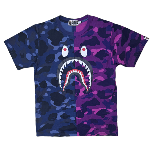 [M] Bape Split 1st Camo Shark Tee