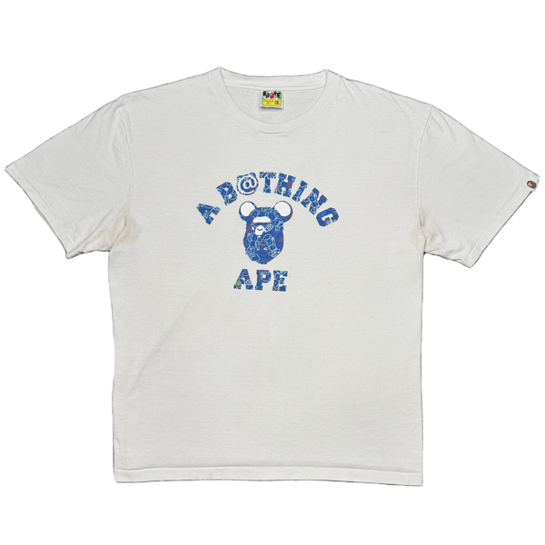[2XL] Bape x Bearbrick Collab College Tee