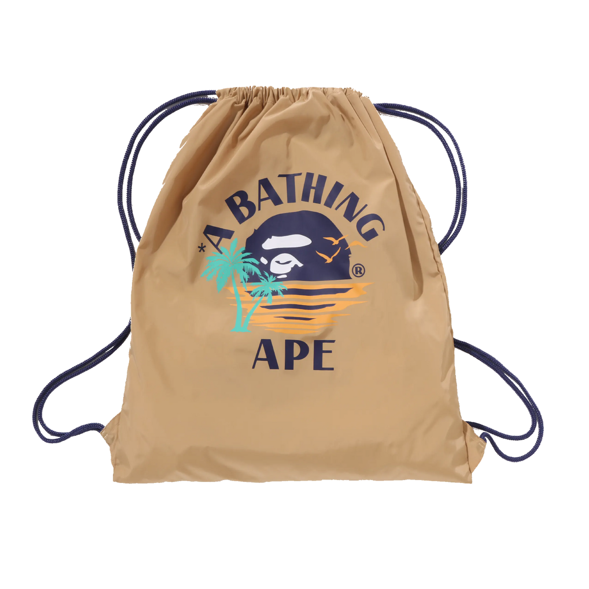 DS Bape Sunset Ape Head Drawstring Bag