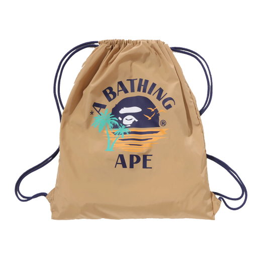 DS Bape Sunset Ape Head Drawstring Bag