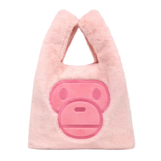DS Bape Pink Fur Milo Tote Bag