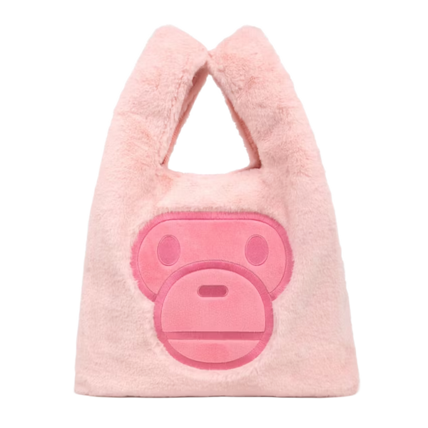 DS Bape Pink Fur Milo Tote Bag