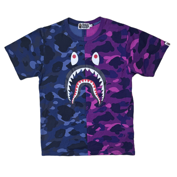 [M] Bape Split 1st Camo Shark Tee