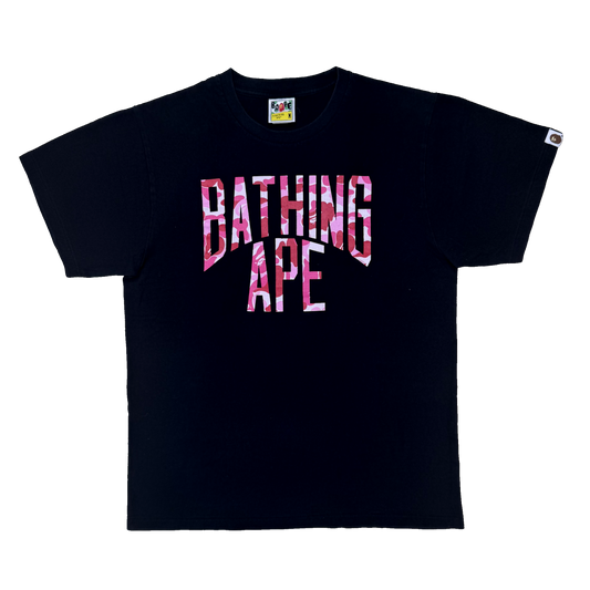 [M] Bape Pink Camo NY Logo Tee