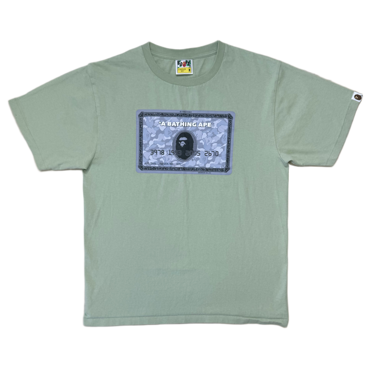 [M] OG Bape Mint AMEX Card Tee