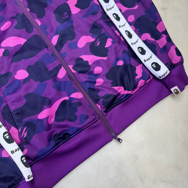 [M] Bape Purple Camo Zip-Up