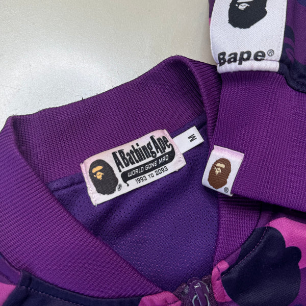 [M] Bape Purple Camo Zip-Up