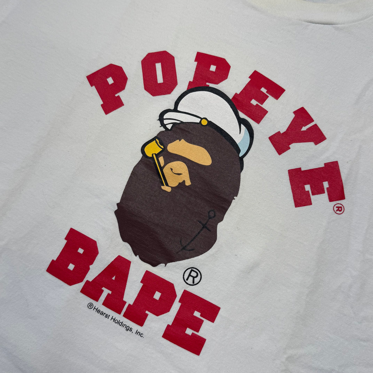 [L] Bape x Popeye Collab College Tee